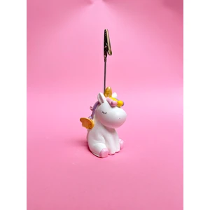 Sevimli Renkli Unicorn Tek Boynuzlu At Fotoğraf Not Tutacağı Notluk Not Tutucu