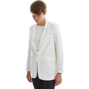 Blazer Ceket Ekru