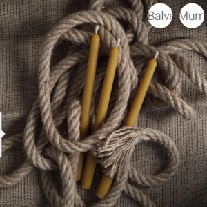 Beeswax Bal Ve Mum 3 Adet Dökme Şamdan Mum