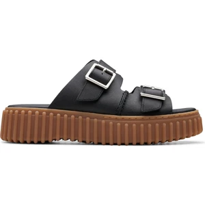 Torhill Slide Kadın Black Leather Terlik 26176428