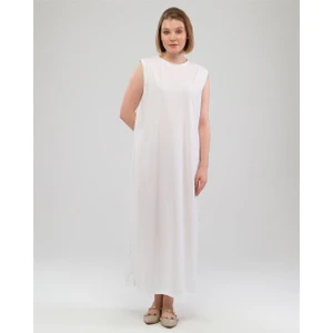 Defile Içlik Sade Basic Kolsuz Elbise - 06041.002 - Beyaz