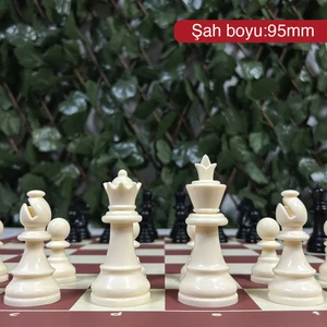Yeni Satranç Profesyonel Satranç Taşları (95MM - 700GR - Çift Vezirli)
