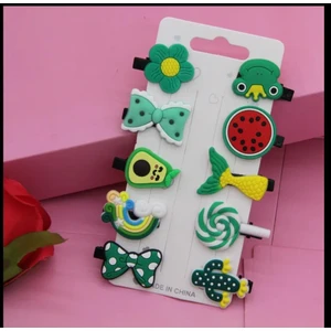 Uras Desing 10 Adet  Prenses Sevimli Kore Moda Set Toka/ Saç  / Aksesuar / Saç Bağları /unicorn