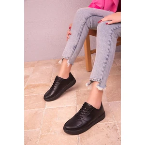 Kadın Günlük Siyah Sneaker Spor Ayakkabı