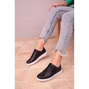 Kadın Günlük Siyah-Beyaz Sneaker Spor Ayakkabı