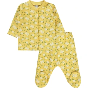 Civil Baby Kız Bebek Pijama Takımı 1-6 Ay Hardal