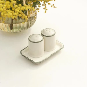Bella Maison Sicilia Stoneware Tuzluk-Biberlik Yeşil