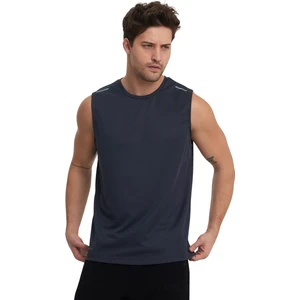 Erkek Bisiklet Yaka Reflektör Detaylı Kolsuz Sporcu Atleti