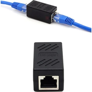 Coverzone 1 Portlu Ethernet Splitter, Çift Lan Kablosu, Ethernet Bölücü, RJ45 Dişi Adaptör Konnektörü