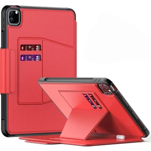Apple iPad Pro 11 2022 4.nesil M2 Çipli Kılıf Kartlıklı Multifonksiyonel Smart Kapaklı Defender Military Kılıf (Model A2759,A2435,A2761)