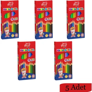 Gen Of Kids Karton Kutu Tam Boy Kuru Boya 12 Renk 5 Adet