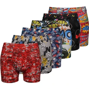 Donset İç Giyim Erkek Desenli Boxer - 6'lı Bel Lastiği Kumaş Ile Aynı  Özel Paketinde
