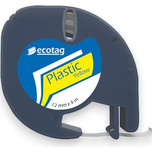 Dymo Muadili Şerit Etiket Plastik Sarı 12 mm x 4 mt