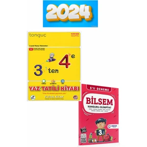 Tonguç Akademi 3'ten 4'e Hazırlık Yaz Tatili Kitabı - Ardışık 3. Sınıf Bilsem 5'li Deneme 2'li Set