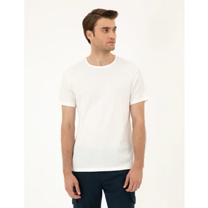 Pierre Cardin Erkek Ekru Slim Fit Tişört 50288914-VR019