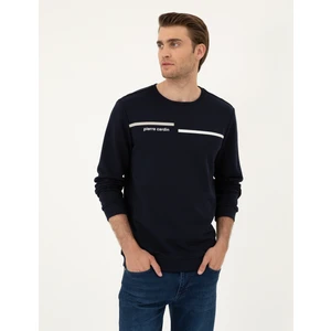 Pierre Cardin Erkek Lacivert Regular Fit Sweatshirt 50295755-VR033