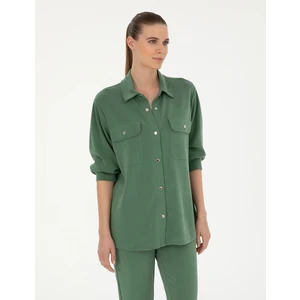 Pierre Cardin Kadın Yeşil Oversize Örme Hırka 50284723-VR054
