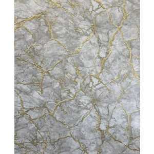 Süper Dekor SF 624 Gold ve Bronz Damarlı Doğal Mermer Görünümlü Dolap ve Tezgah Yapışkanlı Folyo