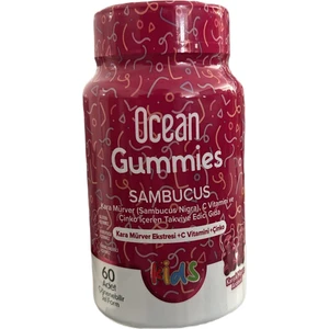 Ocean Gummies Sambucus 60 Adet Çiğnenebilir Jel Form 8697595873748