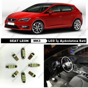 Seat Leon Mk3 LED Iç Aydınlatma Ampul Seti