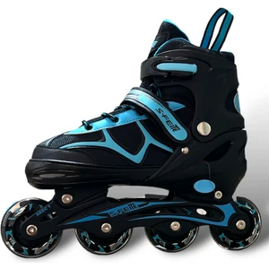 Cool Wheels 4 Tekerleği Işıklı Çantalı Kask Dizlik Dirseklik Hediyeli Paten