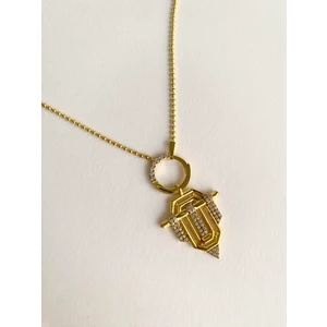 Serenay Avukat Leyla 925 Ayar Gümüş Halkalı Kolye