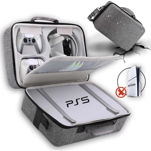 Ps5 CD ve Dijital Model Konsol Ergonomik Seyahat Çantası Gri
