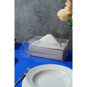 Clear Peçete Organizeri Şeffaf Peçetelik 2 Bölmeli