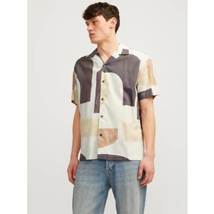 Jack & Jones Erkek Geometrik Desenli Gömlek - Blacarnaby