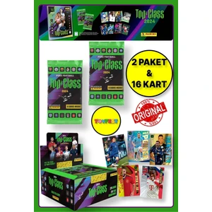 Panini Fifa Top Class 2024 Koleksiyonluk Futbolcu Kartları + 2 Paket (16 Adet Kart)