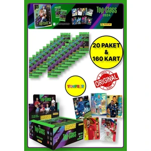 Panini Fifa Top Class 2024 Koleksiyonluk Futbolcu Kartları + 20 Paket (160 Adet Kart)