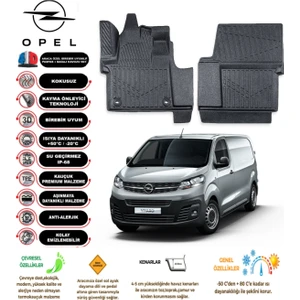 Kalite Oto Opel Vivaro Panelvan 2024 Model 3D Araca Özel Havuzlu Paspas Takımı