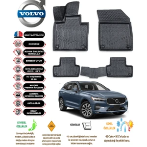 Volvo XC60 2024 Model 3D Araca Özel Havuzlu Paspas Takımı