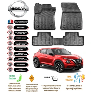 Kalite Oto Nissan Juke 2024 Model 3D Araca Özel Tam Uyumlu Havuzlu Paspas Takımı