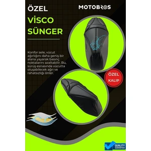 Mondial Strada 125 Konfor Sele ve Sele Kılıfı Visco Sünger (Kılıf Hediyeli)