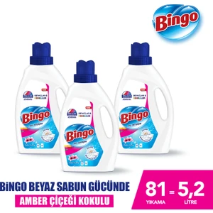 Sıvı Performans Çamaşır Deterjanı Amber Çiçeği 1755 ml 3lü