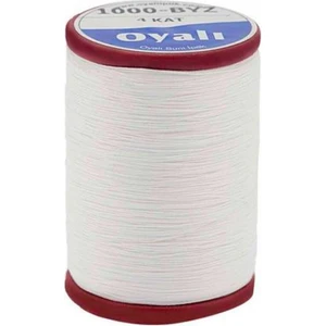Atmaca Tuhafiye Oyalı 4 Kat Suni Ipek Renk:1000 Beyaz Iğne Oyası Ipi-Nakış Ipi