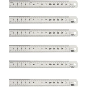 Mas 2328 Çelik Cetvel 15 cm - 6 Adet