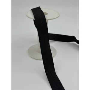 2 cm Katlanır Lastik Parlak Siyah-5 Metre