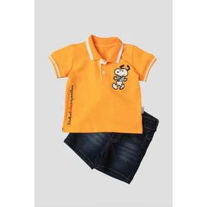 Chicsy Baby Erkek Bebek Pamuklu Polo Takım Pantolon Üst Ikili Takım Düğün Doğum Günü Nişan Nikah Bayram