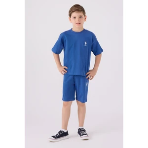 U.S. Polo Assn. Erkek Çocuk Cobalt Bermuda Takımı