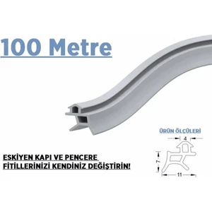 Dkf Conta 100 Metre Gri Pvc Conta