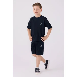 U.S. Polo Assn. Erkek Çocuk Lacivert Bermuda Takımı