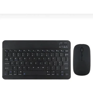 Alfa MEC Apple iPad Pro 13 2024 Uyumlu Kablosuz Bluetooth Klavye+Mouse Set