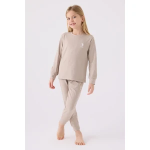 U.S. Polo Assn. Kız Çocuk Kum  Pijama Takımı