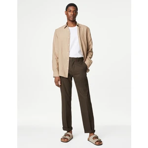 Marks & Spencer Regular Fit Keten Chino Pantolon
