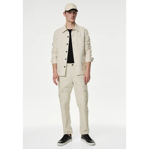 Marks & Spencer Saf Pamuklu Tapered Fit Kargo Pantolon