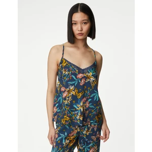 Marks & Spencer Çiçek Desenli Askılı Pijama Üstü