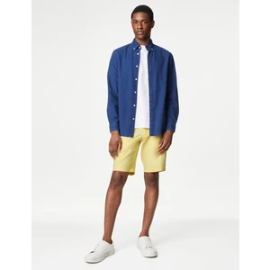 Marks & Spencer Regular Fit Keten Şort