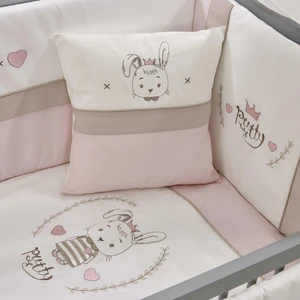 Meltem Smart Pretty Pembe Nakışlı Pamuklu Bebek Uyku Seti 60x120 cm